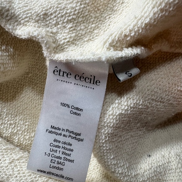 être cécile Iconic French Bulldog Graphic Sweatshirt - Off-White/Cream - Picture 3 of 4